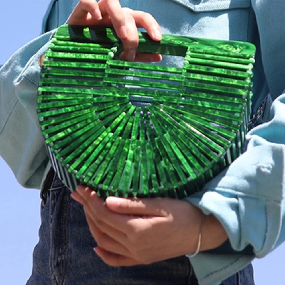 CULT GAIA Rare Emerald Green Ark Clutch NWOT | ✨Collector’s Staple!✨